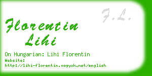 florentin lihi business card